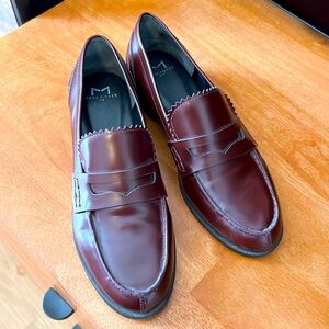 Marc Fisher LTD loafers Maroon color worn 1 time size women’s US 8